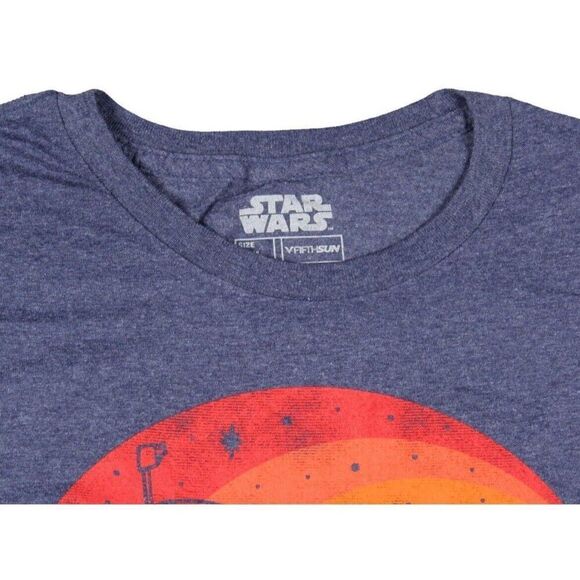 Star Wars Boba Fett T-Shirt Mens Size Medium Heather Blue May the Fourth - Picture 4 of 4